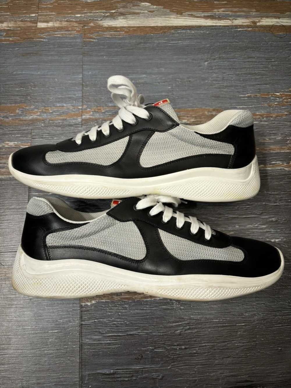 Prada Americas Cup Black Leather Size 11 - image 2