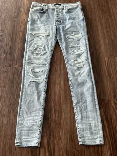 Amiri Blue Crystal MX-1 Jeans