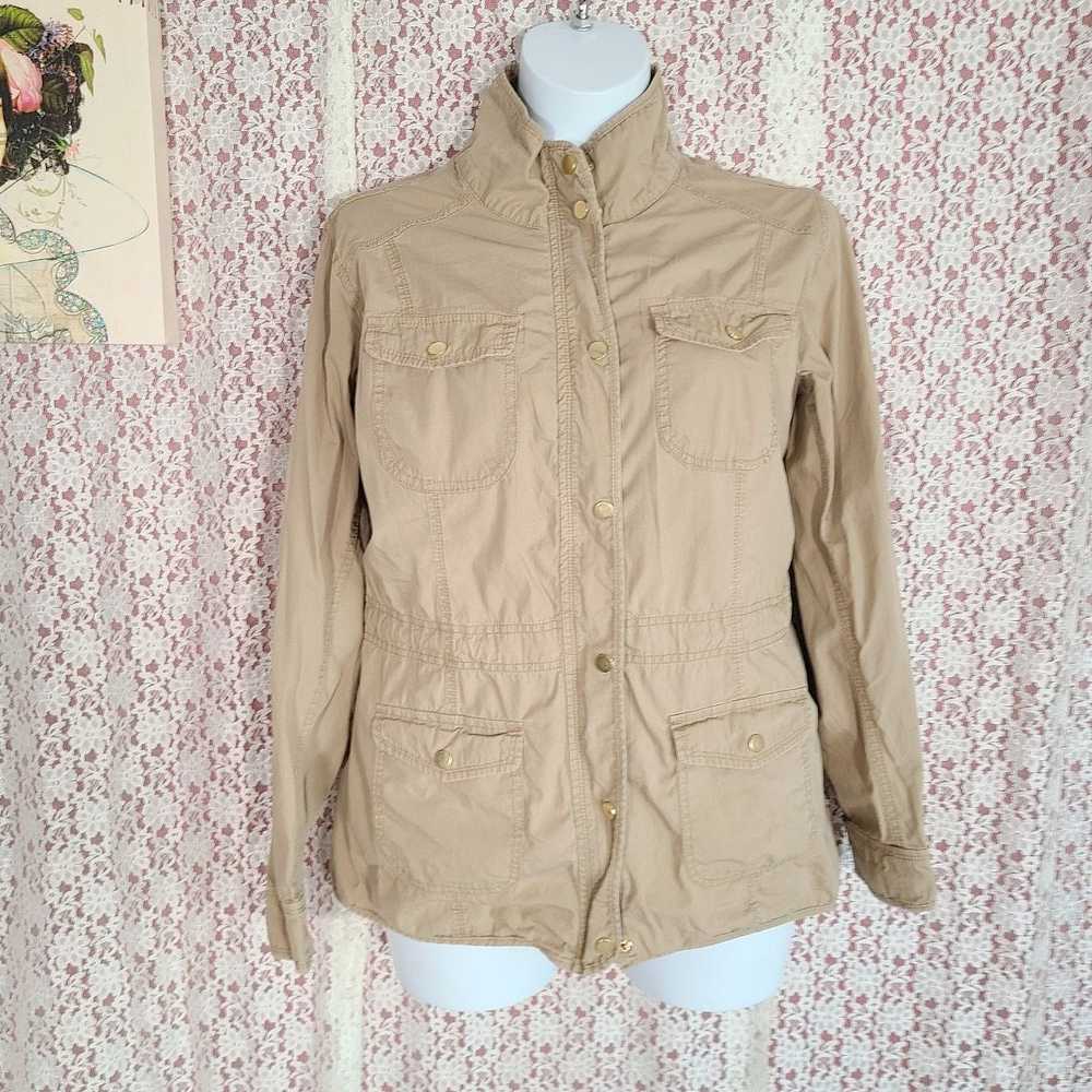 St. Johns Bay St John's Bay Tan Cargo Jacket Size… - image 1