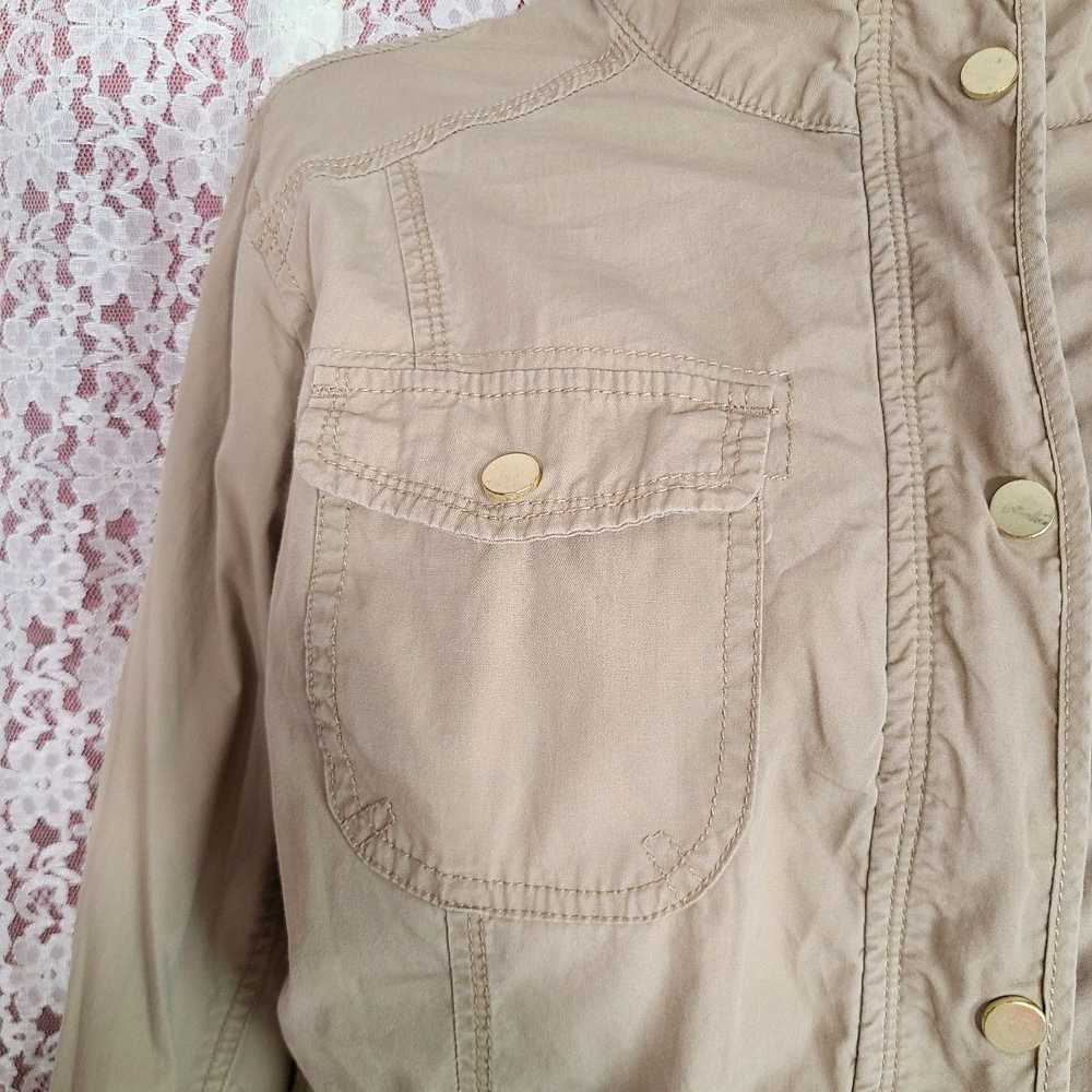 St. Johns Bay St John's Bay Tan Cargo Jacket Size… - image 5