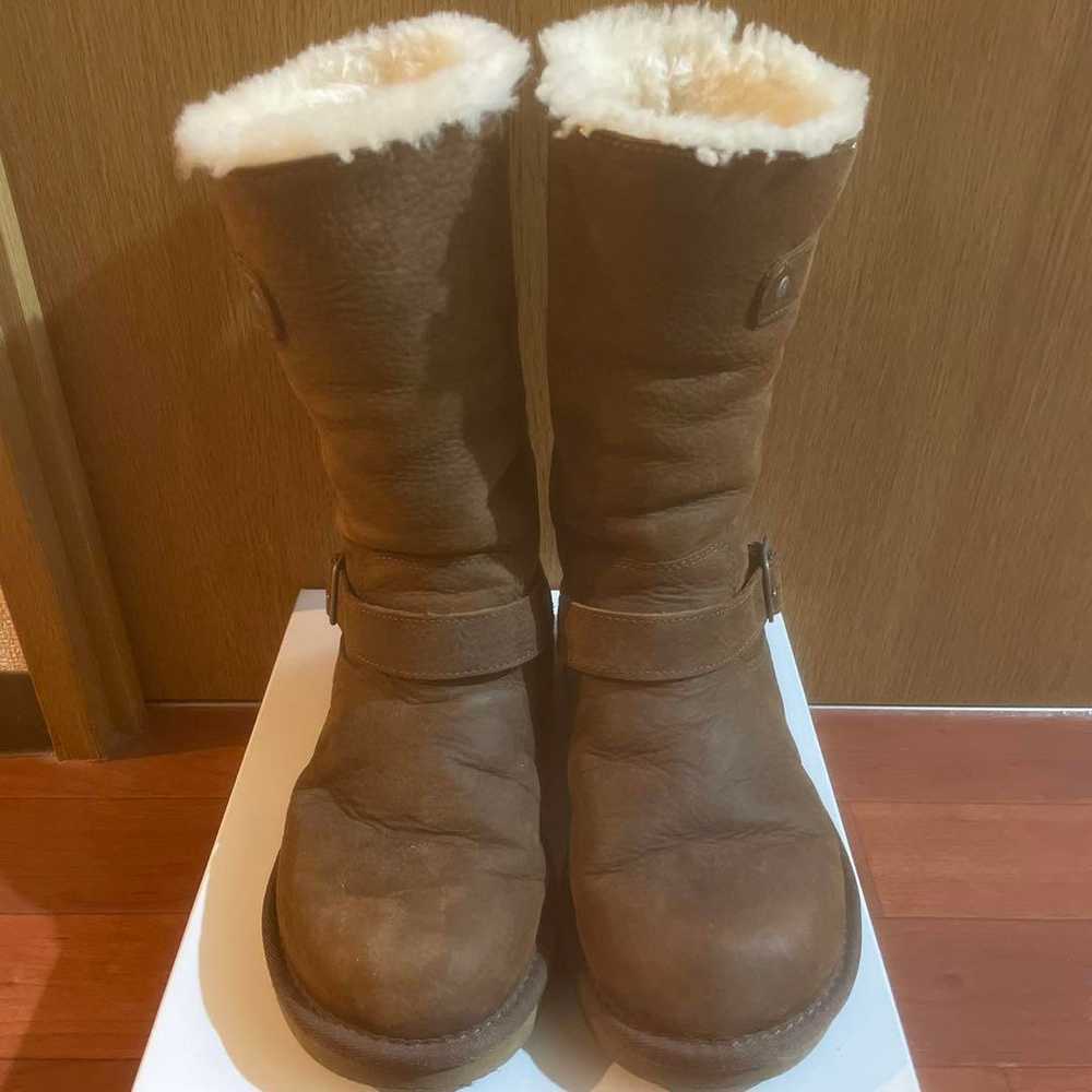 UGG Brown Sheepskin Boots Leather - image 1