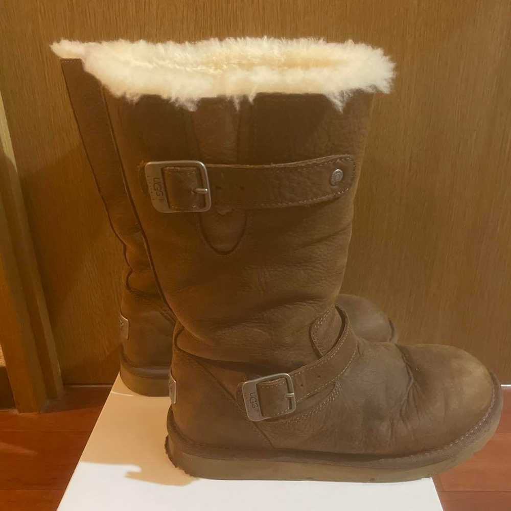 UGG Brown Sheepskin Boots Leather - image 3