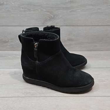 Ugg Australia Women Ankle Leather Hidden Wedge Boo