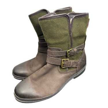 UGG Simmens Women's 9 Leather Brown Green Buckle … - image 1