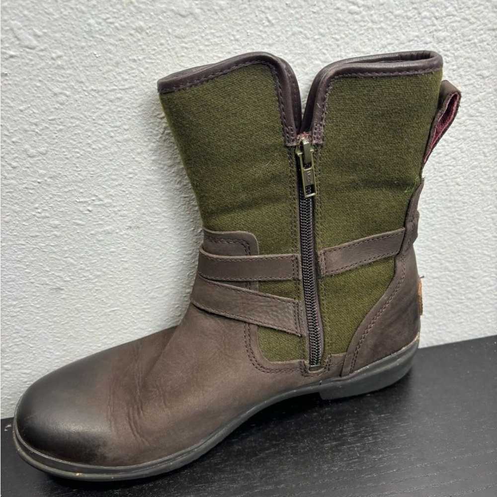 UGG Simmens Women's 9 Leather Brown Green Buckle … - image 6