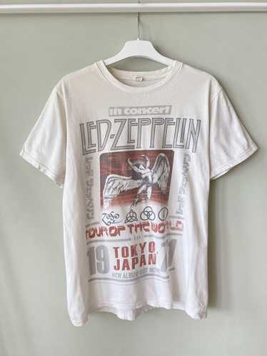 Led Zeppelin × Rock T Shirt × Tour Tee Vintage Led