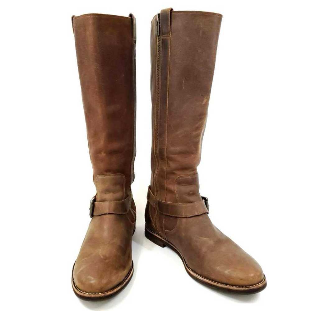 Cole Haan Side Zip Belt Leather Long Boots Genuin… - image 11