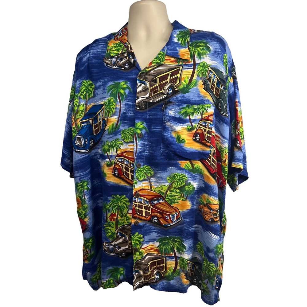 Pineapple Connection Blue All Over Print Hawaiian… - image 1