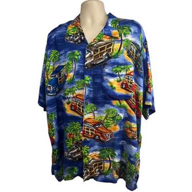 Pineapple Connection Blue All Over Print Hawaiian… - image 1