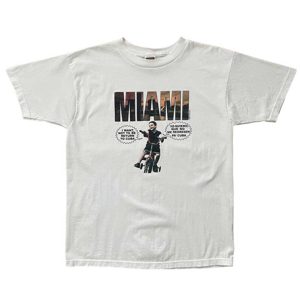 Vintage Vintage Elian Gonzalez T-Shirt Size Large… - image 1