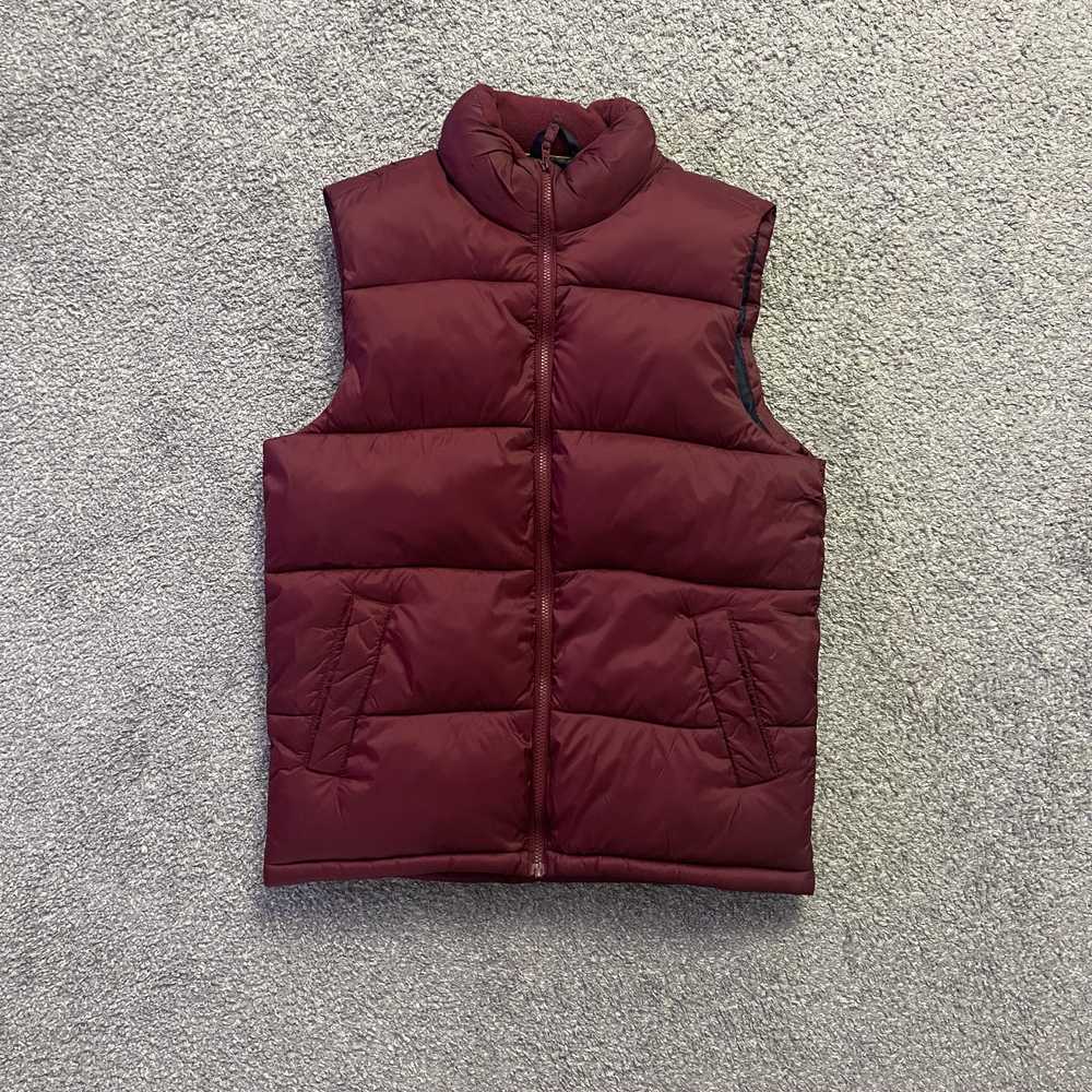 Old Navy Old Navy Burgundy Puffer Vest - Size M - image 1