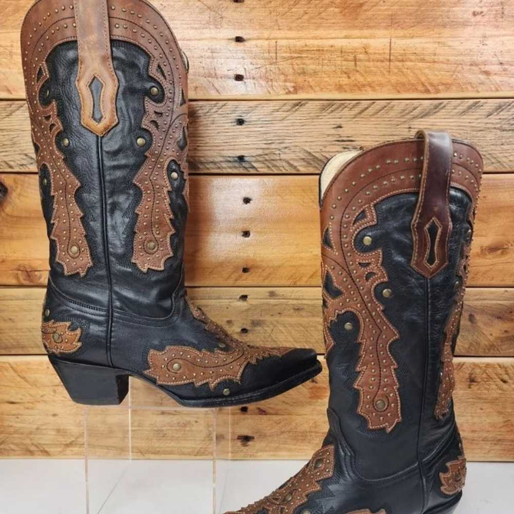 COWBOY BOOTS! CORRAL studded BEAUTIES!! Free ship… - image 3