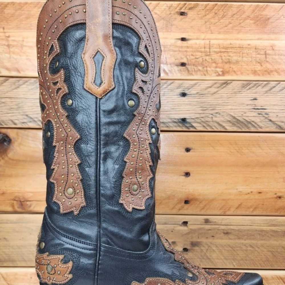 COWBOY BOOTS! CORRAL studded BEAUTIES!! Free ship… - image 4