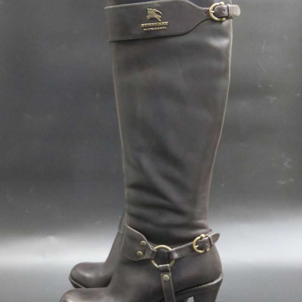 Burberry Blue Label Long Boots Dark Brown 23 cm - image 2