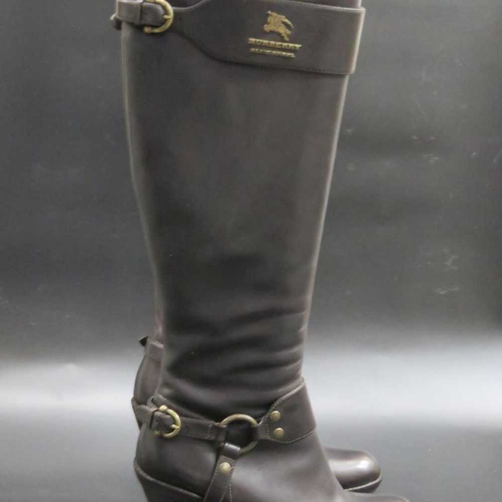 Burberry Blue Label Long Boots Dark Brown 23 cm - image 3