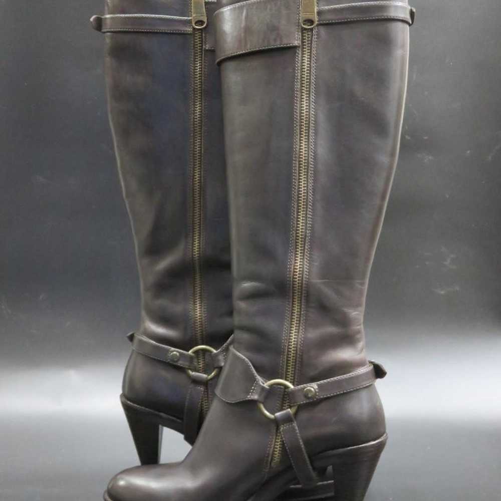 Burberry Blue Label Long Boots Dark Brown 23 cm - image 4