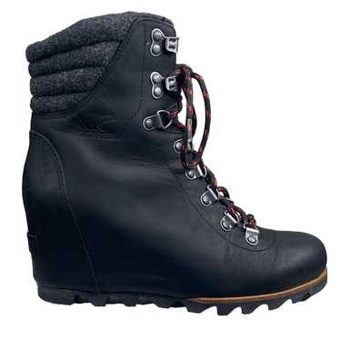 Sorel Women’s Conquest Black Leather Waterproof W… - image 1