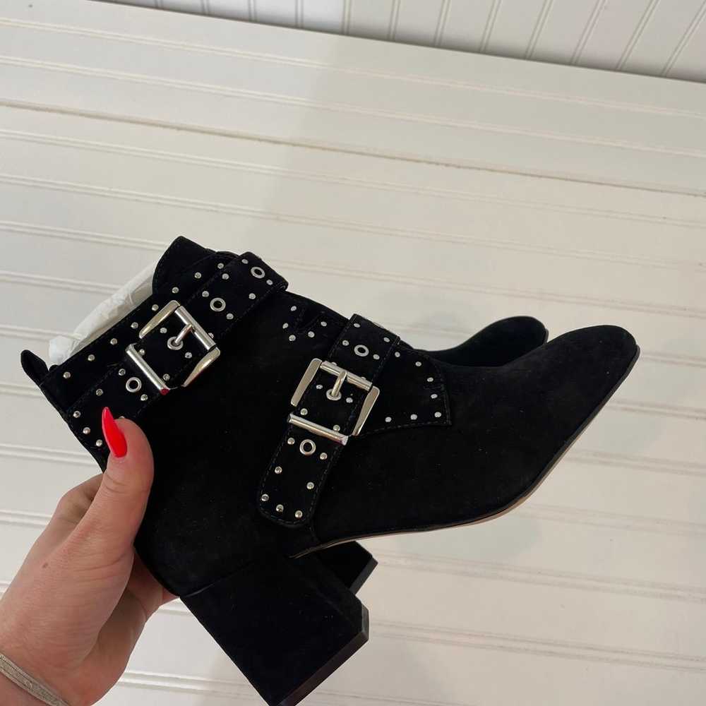 NWT Rebecca Minkoff Logan Studded Ankle Boots Bla… - image 6