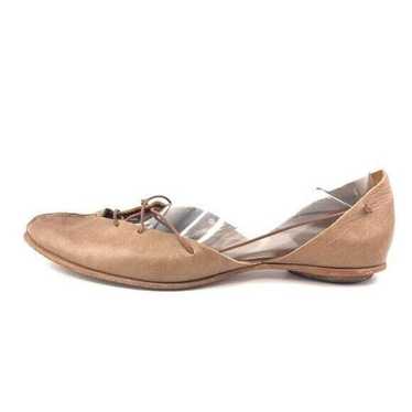 CYDWOQ Vintage Meditate Brown Leather Slip on Fla… - image 1