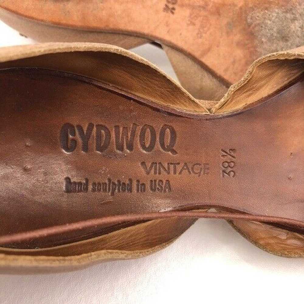 CYDWOQ Vintage Meditate Brown Leather Slip on Fla… - image 8