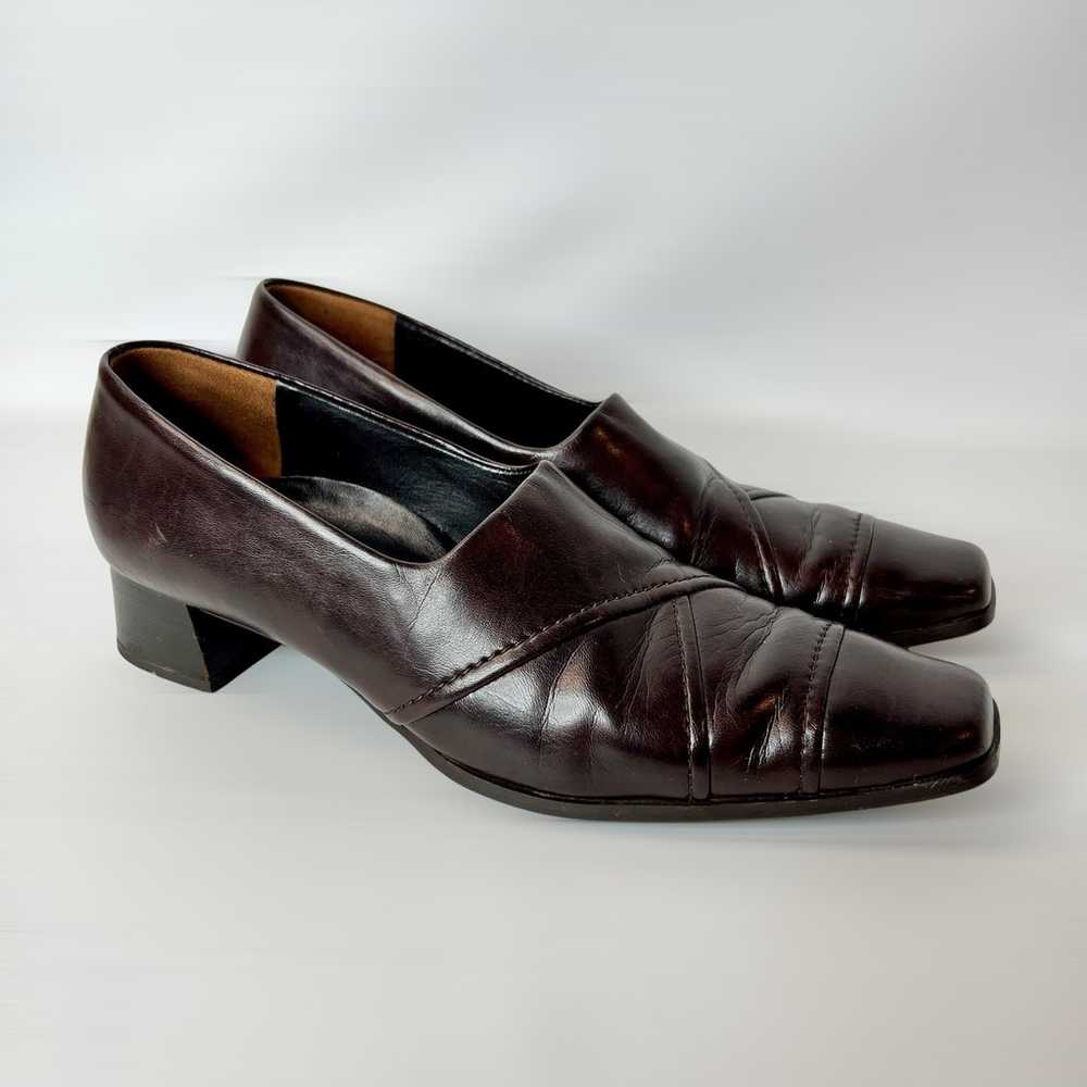 Vintage Paul Green Square Toe Pump Y2K Heeled Loa… - image 1