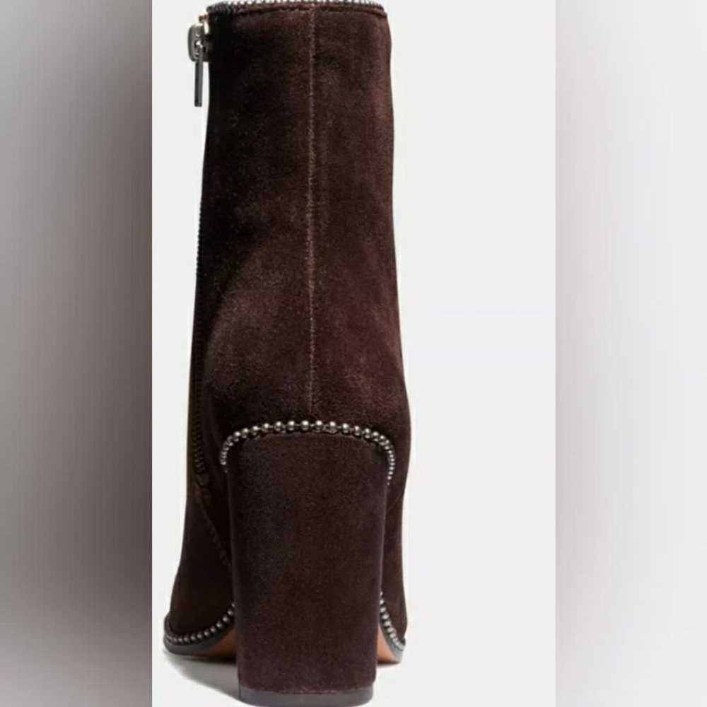 COACH Designer Drea Suede Suede Brown Ankle Boots… - image 3