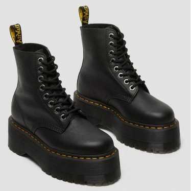 Dr. Martens 1460 MAX LEATHER PLATFORM BOOTS - Bla… - image 1