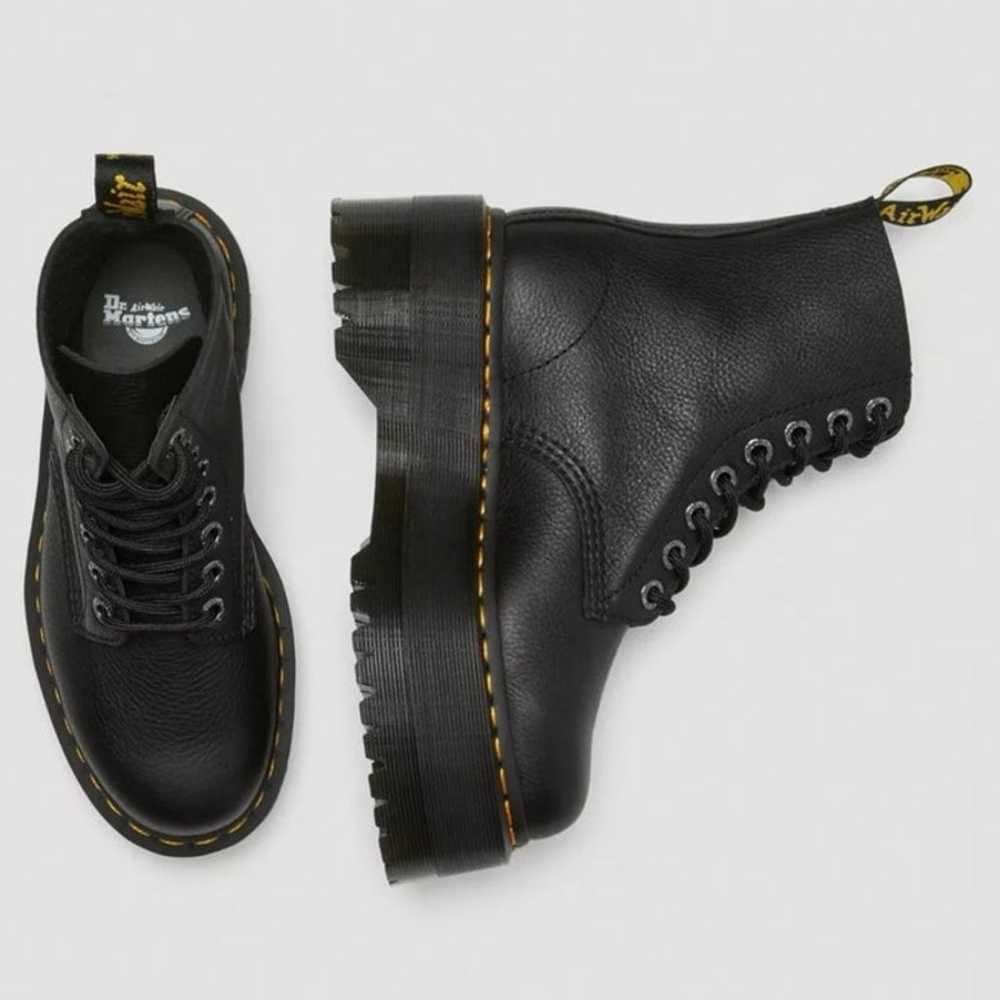 Dr. Martens 1460 MAX LEATHER PLATFORM BOOTS - Bla… - image 4