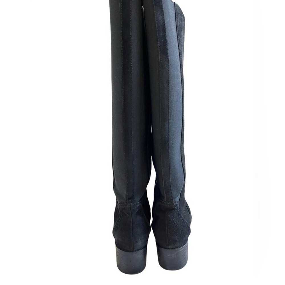 Aquatalia Tall Jordan black sleek suede stretch f… - image 7