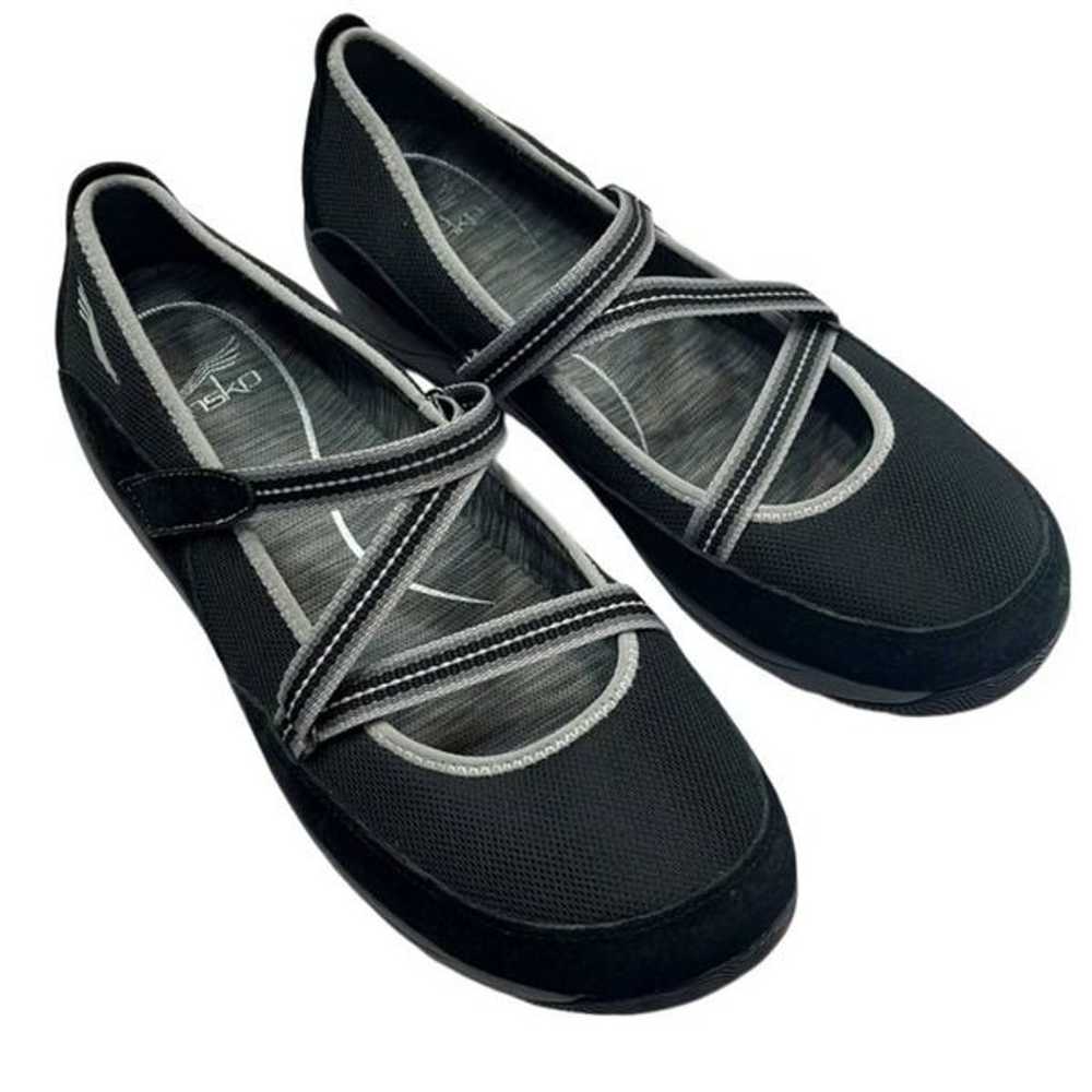 Dansko Hilda Mary Jane Size 41 Black Grey Shoes - image 1