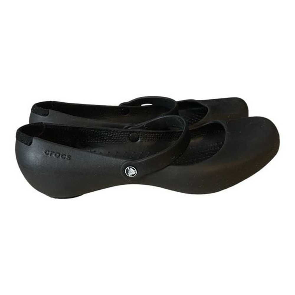 Crocs Shoes Womens 11 Alice Mary Jane Black Rubbe… - image 10