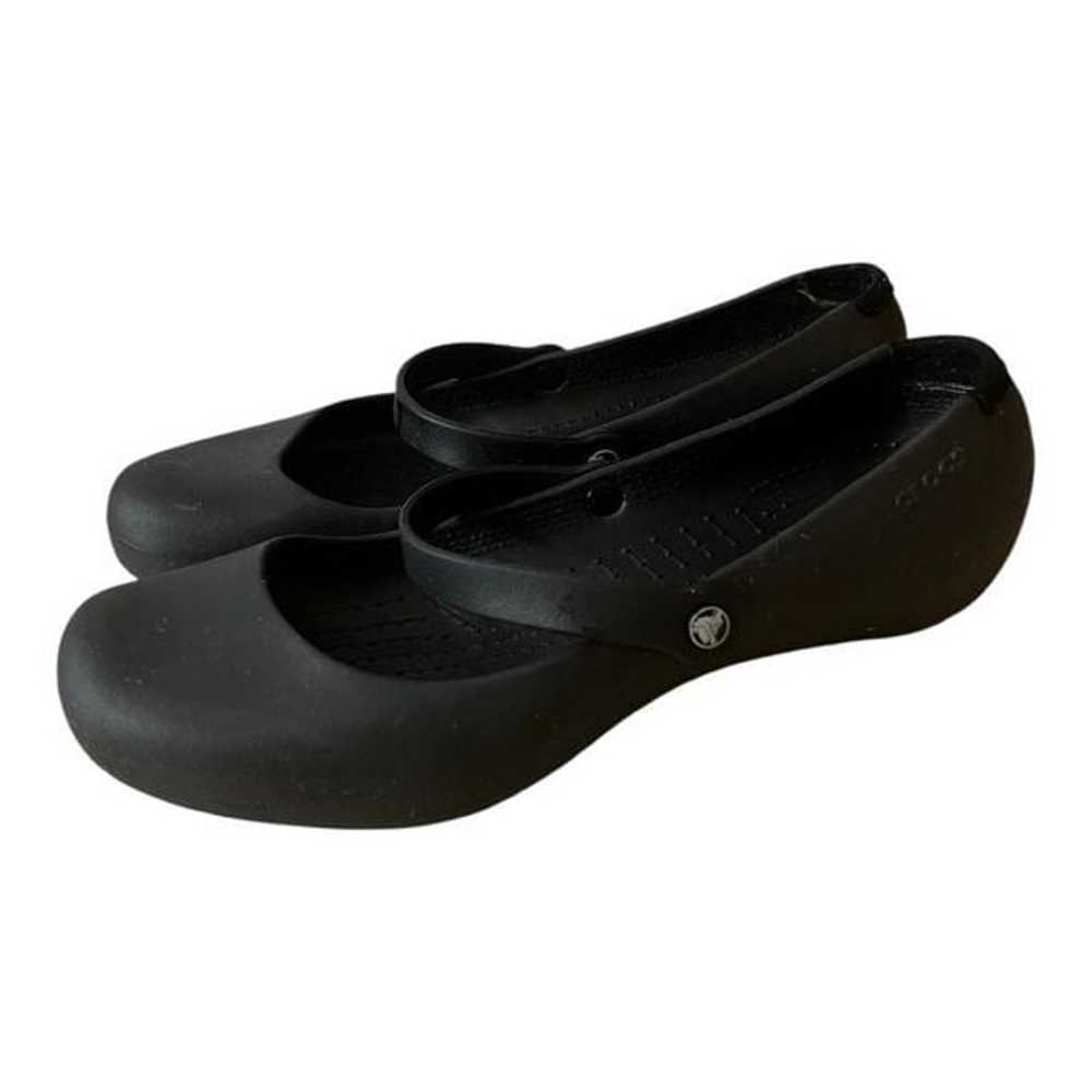 Crocs Shoes Womens 11 Alice Mary Jane Black Rubbe… - image 11