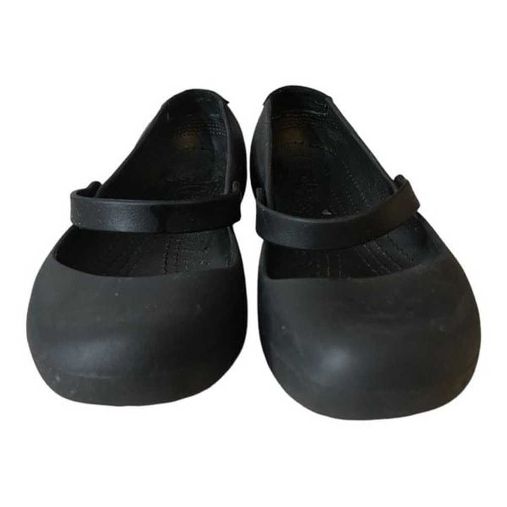 Crocs Shoes Womens 11 Alice Mary Jane Black Rubbe… - image 3