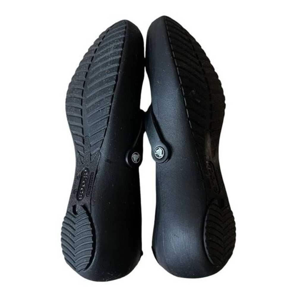 Crocs Shoes Womens 11 Alice Mary Jane Black Rubbe… - image 5