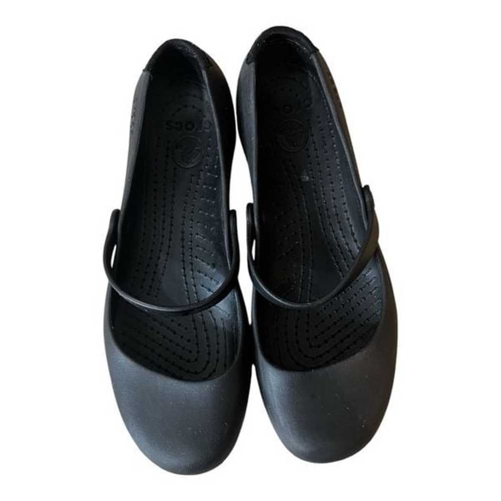 Crocs Shoes Womens 11 Alice Mary Jane Black Rubbe… - image 6