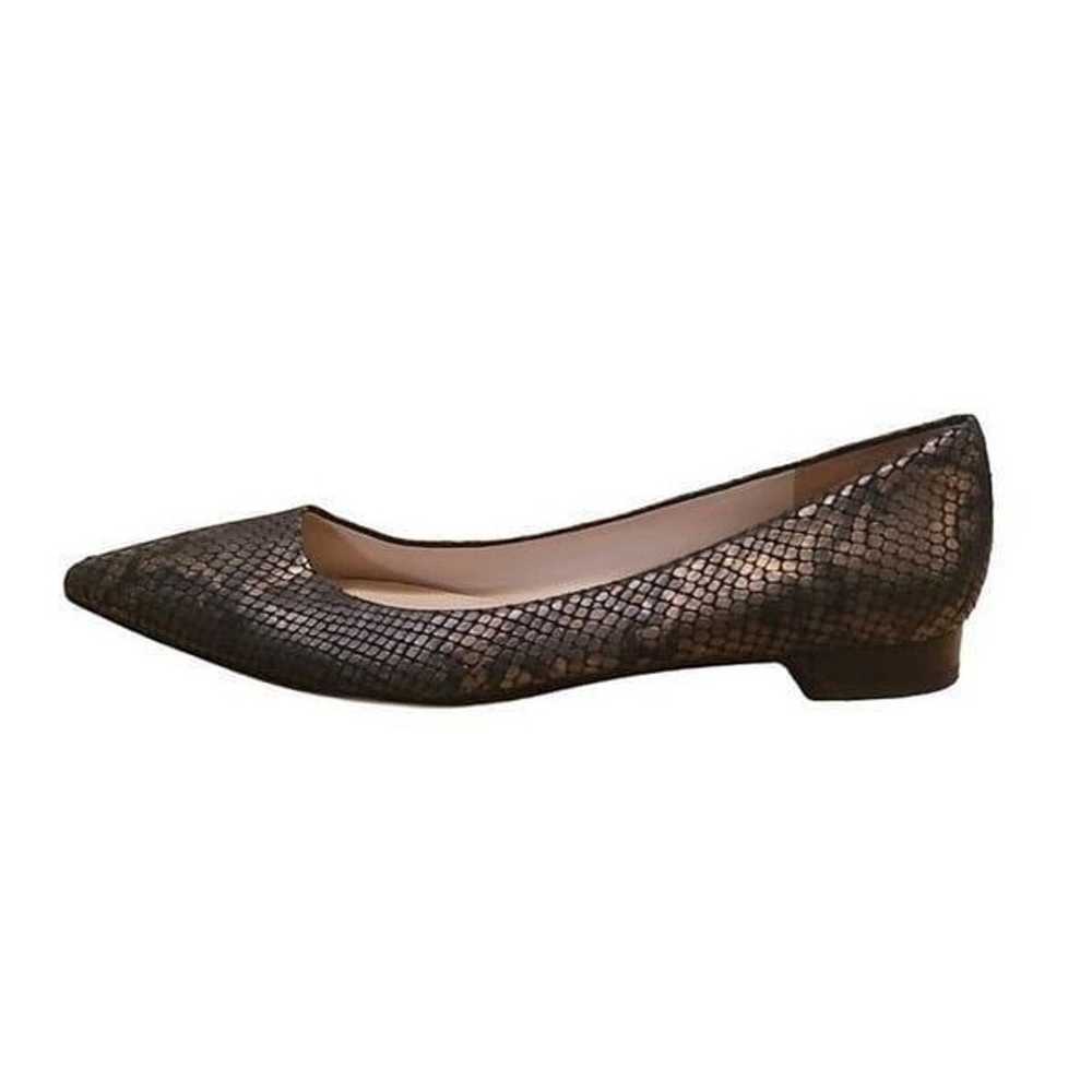 Via Spiga Flats Women Sz 9 M EU 40 Snakeskin Leat… - image 1