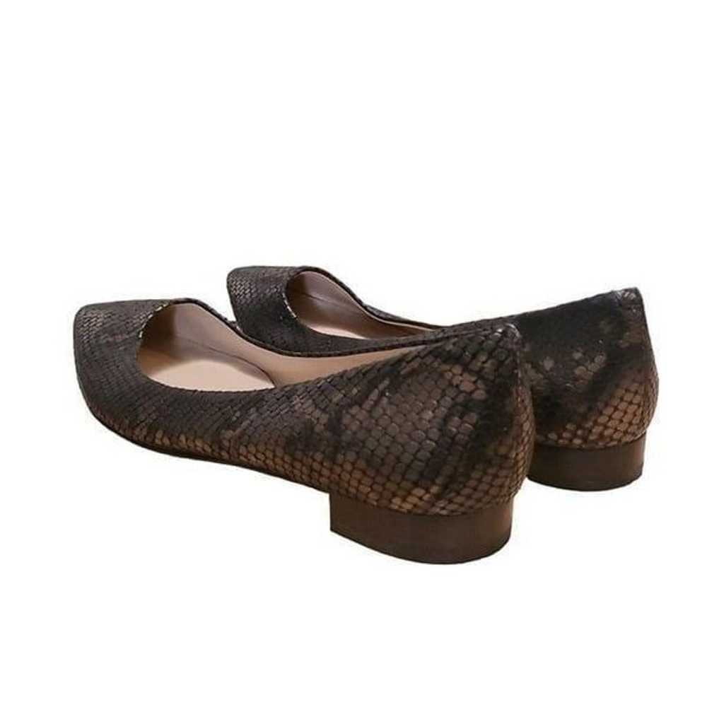 Via Spiga Flats Women Sz 9 M EU 40 Snakeskin Leat… - image 2