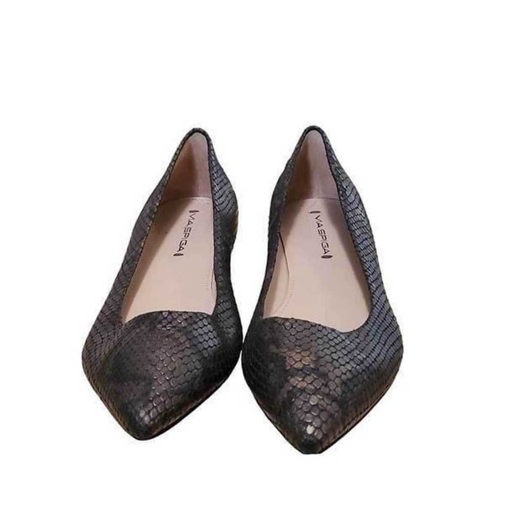 Via Spiga Flats Women Sz 9 M EU 40 Snakeskin Leat… - image 3