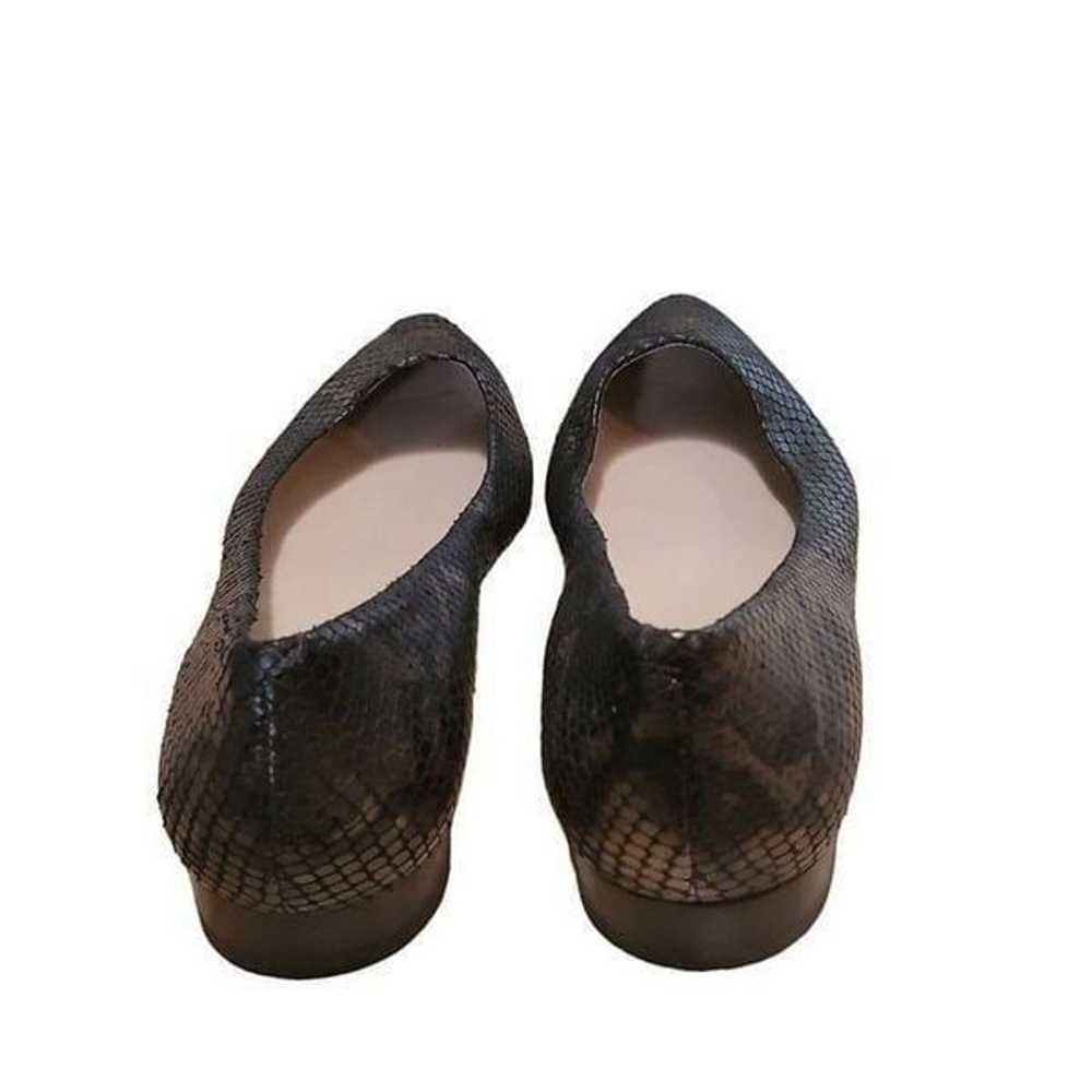 Via Spiga Flats Women Sz 9 M EU 40 Snakeskin Leat… - image 5