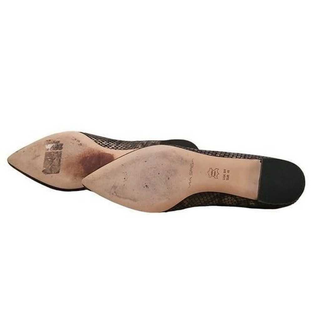 Via Spiga Flats Women Sz 9 M EU 40 Snakeskin Leat… - image 7