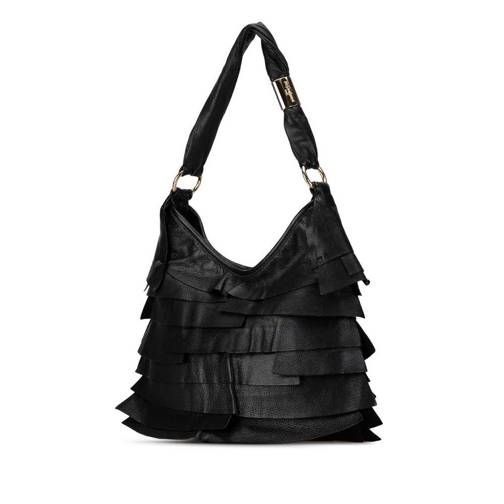 Black Yves Saint Laurent Small Leather St. Tropez… - image 2