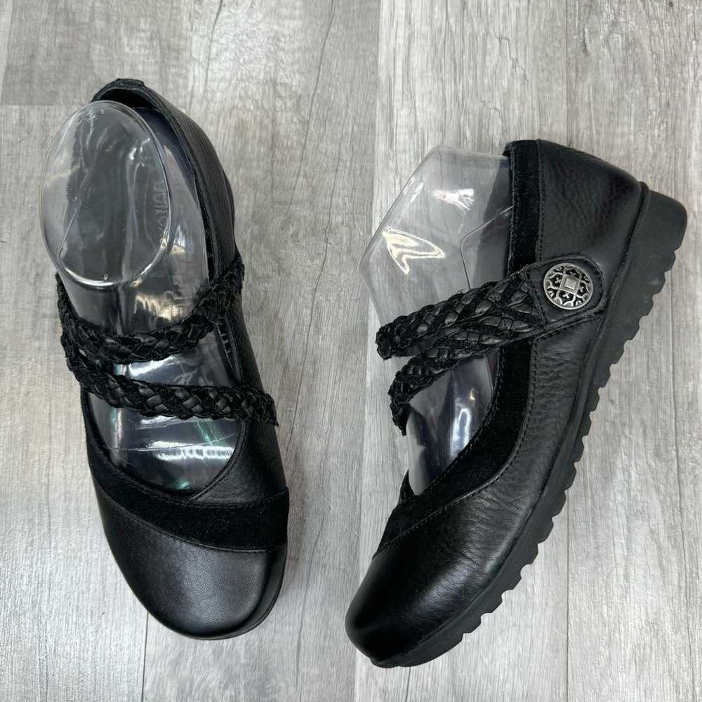 Aetrex Ada Mary Jane Shoes Black Leather Comfort … - image 1