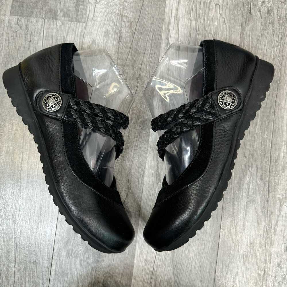 Aetrex Ada Mary Jane Shoes Black Leather Comfort … - image 4