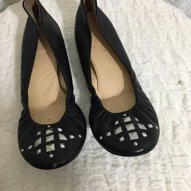 J.Crew Leather Studded Flats Size 10