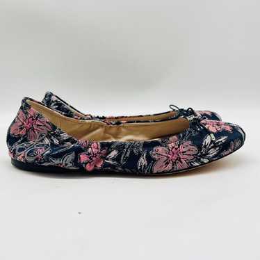 Sam Edelman Shoes Womens 8.5 Blue Floral Fabric F… - image 1