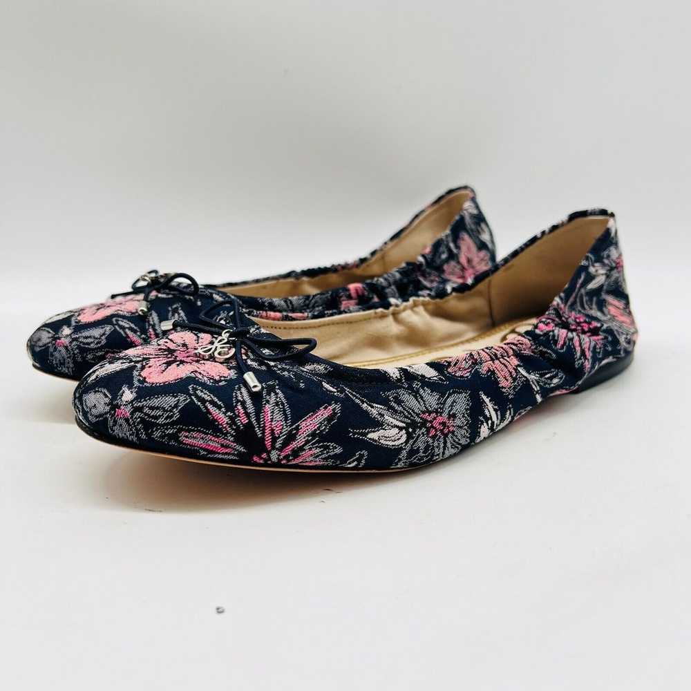 Sam Edelman Shoes Womens 8.5 Blue Floral Fabric F… - image 4