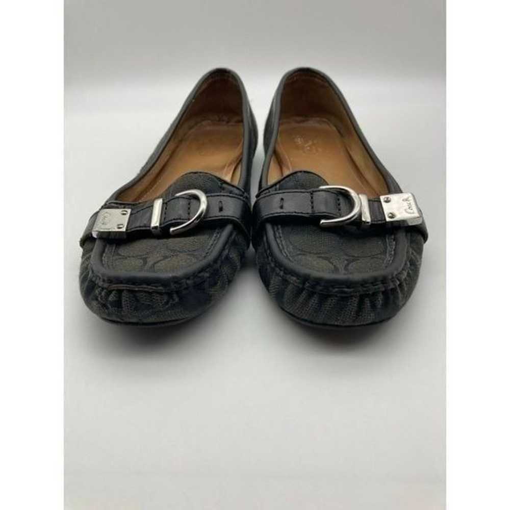 Coach Frores Signature Black Loafer Size 8B - image 2