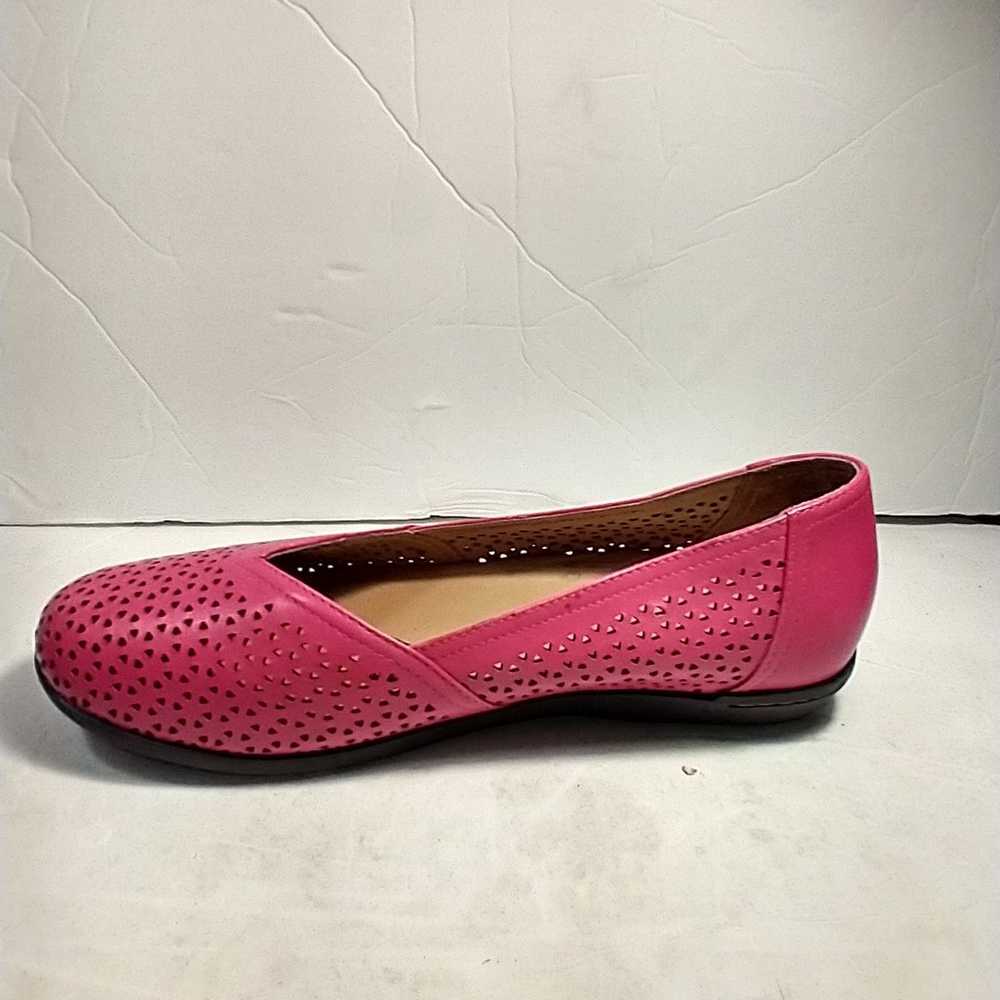 Dansko Neely Fuchsia Pink Leather Perforated Flat… - image 7