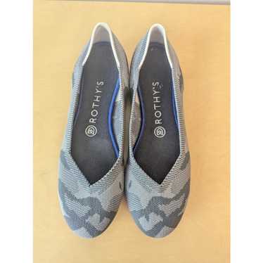 ROTHY'S Gray Camo Round Toe Ballet Flats Sz 8.5 - image 1