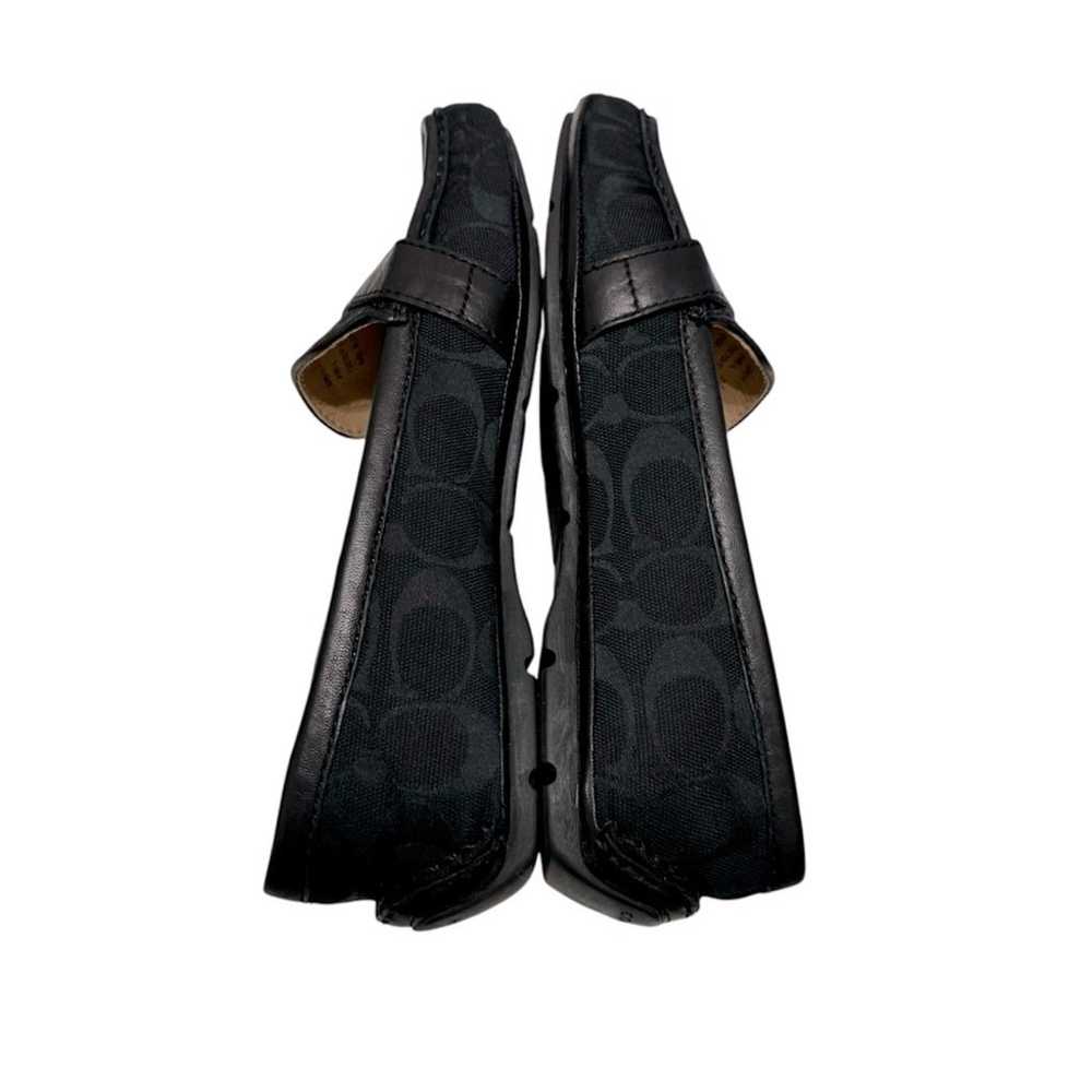 Coach Black Buckle Flats Sz 7.5 - image 7